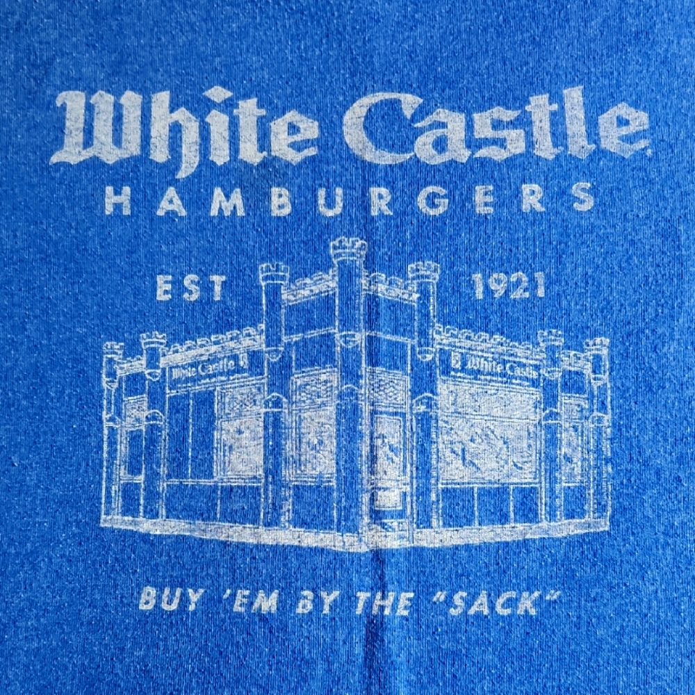 Vintage White Castle Blue Graphic T-Shirt ☆ Size LARGE ☆ Great Conditon ! ☆